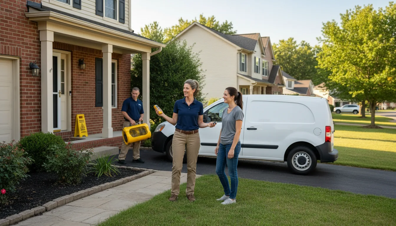 Residential water damage restoration in Bledsoe, KY